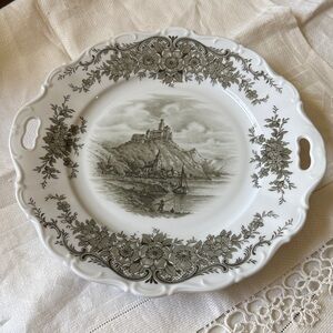 Bavaria Porcelain Seltmann Weiden Baroque Rheingau Cake plate handle serving